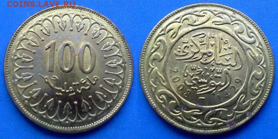 Тунис - 100 миллимов 2008 года до 18.07 - Тунис 100 миллимов, 2008