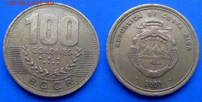 Коста-Рика - 100 колонов 2000 года до 18.07 - Коста-Рика 100 колонов, 2000