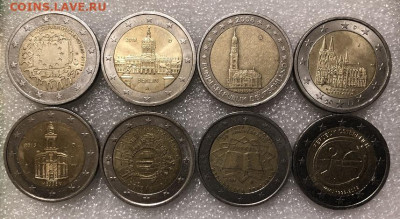 Юбилейка 2 евро 8 шт. - 53137112-8C01-477A-91A2-B3D6749774F1