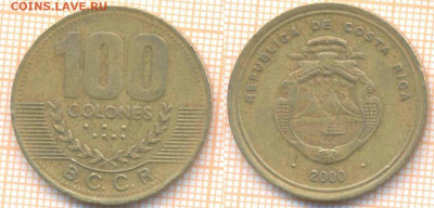 Коста-Рика 100 колонов 2000 г., до 20.07.2020 г. 22.00 по Мо - Коста Рика 100 колонов 2000 7918
