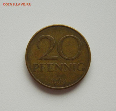 Восточная Германия 20 пфеннигов 1969 г. до 20.07.20 - DSCN0012.JPG