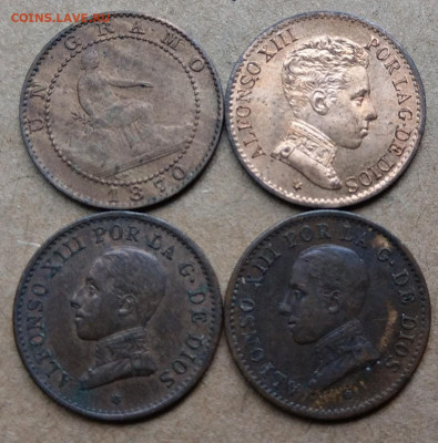 Испания 1 сентимо 1870-1913 - IMAG7497~2