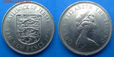 Джерси - 10 новых пенсов 1975 года до 20.07 - Джерси 10 новых пенсов, 1975