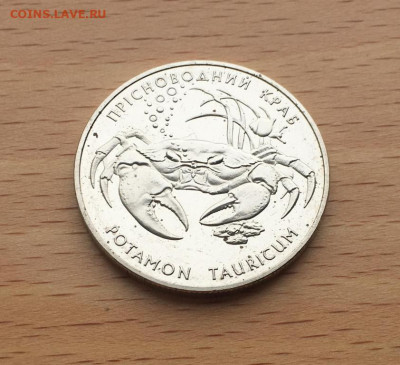 Украина 2 гривны 2000 Пресноводный краб Флора и фауна - ukraina_2_grivny_2000_presnovodnyj_krab_flora_i_fauna (4)