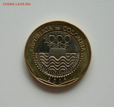 Колумбия 1000 песо 2015 г. (Фауна) БИМ до 21.07.20 - DSCN9897.JPG