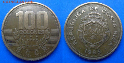Коста-Рика - 100 колонов 1995 года до 20.07 - Коста-Рика 100 колонов, 1995