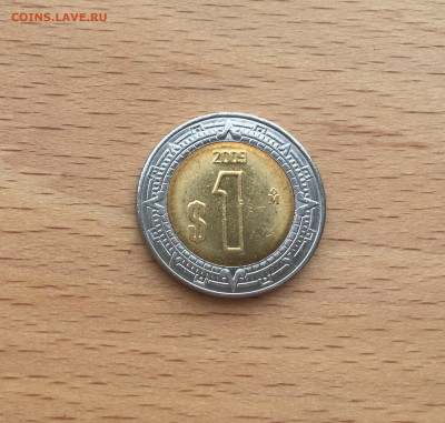 биметалл Мексика 1 песо 2008 - IMG_2690.JPG