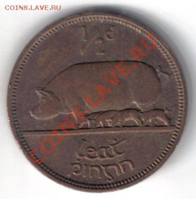2 пенни 1966 до 12.09 21.00мск - Ирландия 1,2 пенни 1966-1