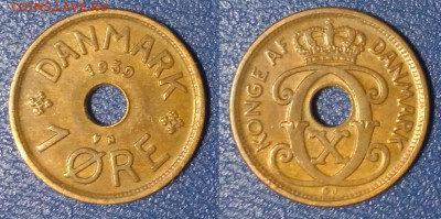 Дания 1 эре, 1939 (316) - да (3)