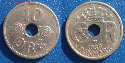 Дания 10 эре, 1939 (269) - да3