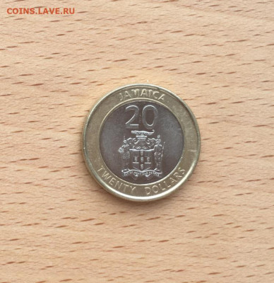 биметалл Ямайка 20$ доллар 2015 - bimetall_jamajka_20_dollar_2015