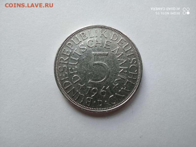5 марок 1961г. D, ФРГ, до 23.07.20г. - IMG_20200720_100452_thumb