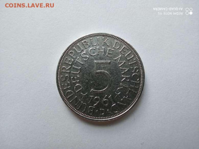 5 марок 1961г. D, ФРГ, до 23.07.20г. - IMG_20200720_100449_thumb