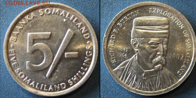 СОМАЛИЛЕНД 5 шиллингов  2002 г  До 22-07 В22-00 мск - сомалиленд5