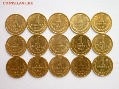 1 коп. СССР 1961-10шт,67-10шт,68-2шт,69-5шт,72-4шт,91м-15шт. - P1070849.JPG