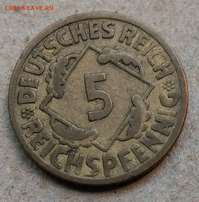 Германия 5 пфеннигов 1926F - IMAG7645~2