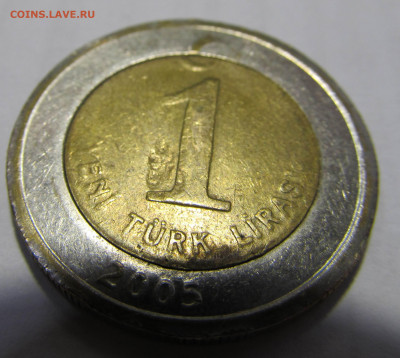 Турция 1 лира 2005 с жёлтым кольцом. - IMG_5386.JPG