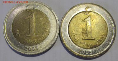 Турция 1 лира 2005 с жёлтым кольцом. - IMG_5385.JPG