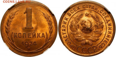 1 копейка 1924, красная - DCBF3E81-1BFF-4667-95D0-B49049BBD0F5