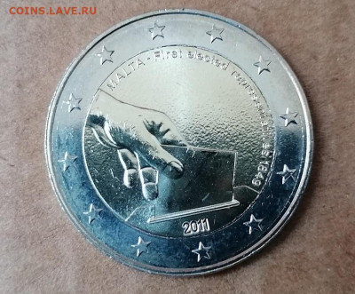 2 Евро Мальта Выборы до 26.07.20 22.00 - Мальта реверс