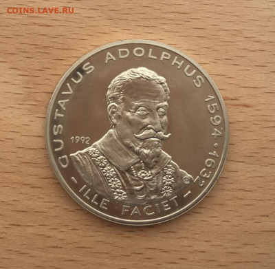 Крона Шайба Швеция 5 экю 1992 корабль король Швеции Густав - krona_shajba_shvecija_5_ekju_1992_korol_shvecii_gustav_adolf_korabl_parusnik_flot (1)