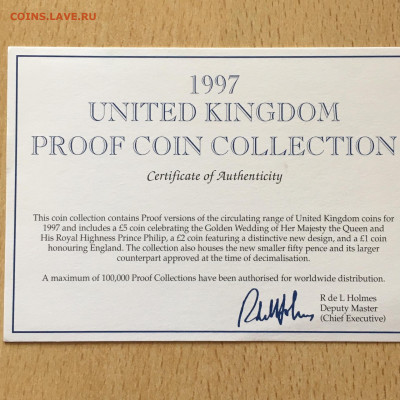 Набор монет Англия от 1 пенса до 5 фунтов 1997г - image-25-07-20-03-09-1