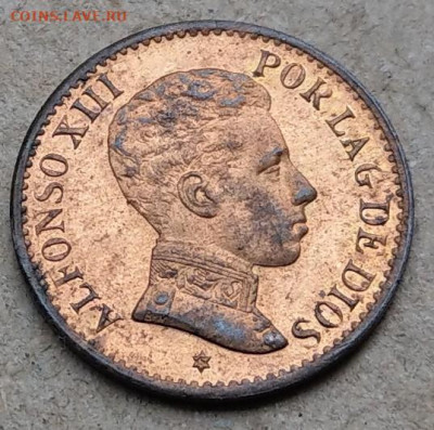 Испания 1 сентимо 1906 в блеске до 22-00 28.07 - IMAG7700_2