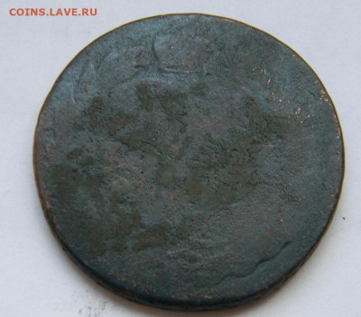 2 копейки 1757, перечекан с облачника 1754 - DSCN5551.JPG