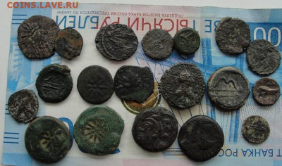 несколько античных монет (медь, биллон) - панти2