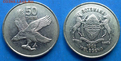 Ботсвана - 50 тхебе 1998 года (Фауна) до 3.08 - Ботсвана 50 тхебе, 1998