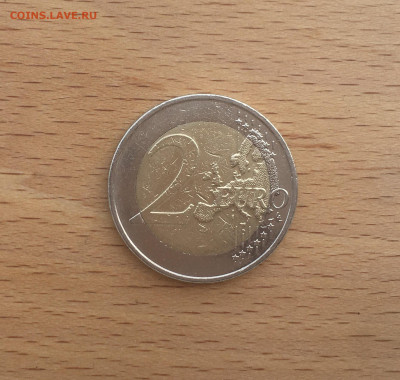биметалл Германия 2 евро 2009 10 лет введения евро - IMG_3448.JPG