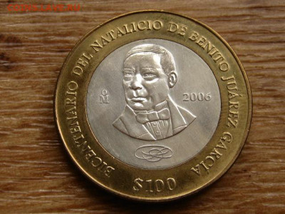 Мексика БИМ 100 песо 2006 Бенито Хуарес до 31.07.20 в 22.00М - IMG_8447.JPG