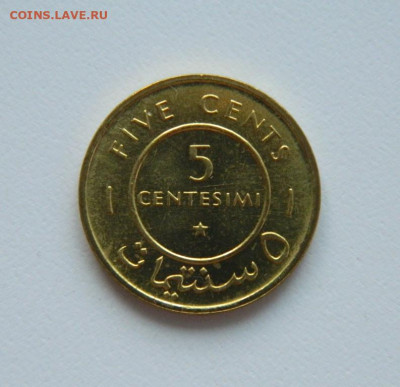 Сомали 5 чентезимо 1967 г.(без обращения) до 05.08.20 - DSCN0208.JPG