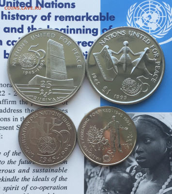 Редкий набор 50 лет ООН Альбом папка 20 шт UNC Крона Шайба - IMG_3537.JPG