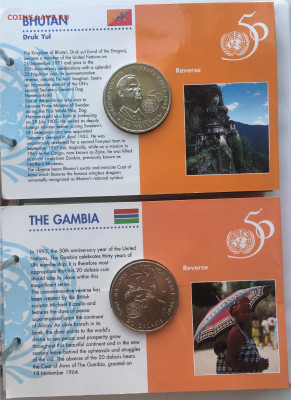 Редкий набор 50 лет ООН Альбом папка 20 шт UNC Крона Шайба - IMG_3527.JPG