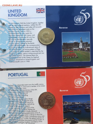 Редкий набор 50 лет ООН Альбом папка 20 шт UNC Крона Шайба - IMG_3531.JPG