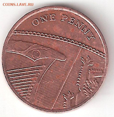 ВЕЛИКОБРИТАНИЯ: 1 пенни(one penny) 2011 года - 1 PENNY-2011 A