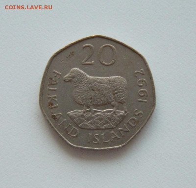 Фолклендские острова 20 пенсов 1992 г. (Фауна) до 05.08.20 - DSCN0224.JPG