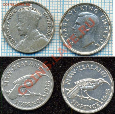 Нов.Зеландия,6п,1945,сер.+бонус до16.09.2011г.21.00поМоскве - НовЗел