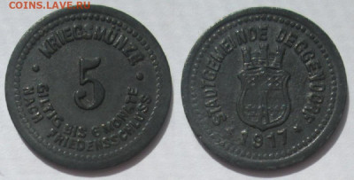 Нотгельды Германии. Обзорная тема. - 5 пф. 1917г. Деггендорф.JPG