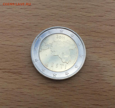 биметалл 2 евро 2011 Эстония карта - bimetall_2_evro_2011_estonija_karta