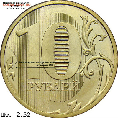 10 рублей 2019ММД шт.Б* (2й реверс) - 10.19ММД шт.Б  реверс№1