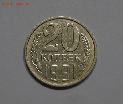 20 Копеек 1991г Без Буквы БОМД Шлифовка до 4.08 - 96.JPG
