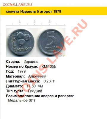 5 агорот .Израиль 1979г.Двойной чеканный брак(аверс,реверс) - 2011-09-11_203354