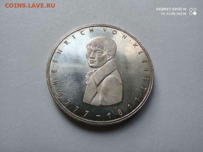 5 марок1977г.ФРГ.200 лет со дня рождения Генриха фон Кляйста - IMG_20200720_100425_thumb