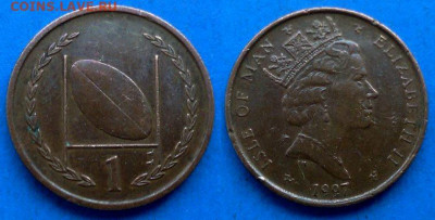 Остров Мэн - 1 пенни 1997 года до 8.08 - Остров Мэн 1 пенни, 1997