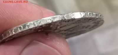 Рубль 1728 год со звездой на груди - 3
