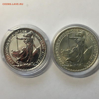 Великобритания 2 фунта 2000 и 2019гг 1oz серебра - image-02-08-20-02-55-1