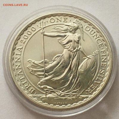 Великобритания 2 фунта 2000 и 2019гг 1oz серебра - image-02-08-20-03-06