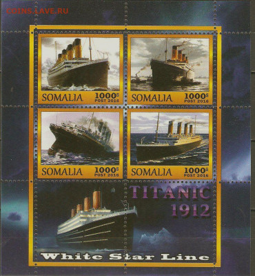 Лист "Титаник", Сомали, 2016 до 07.08.2020 в 22.00 мск - 164196838